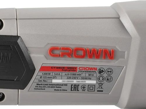 cumpără Mașina de polisat Crown CT13632-125 Угловая шлиф. машина Ø125мм 900W în Chișinău 