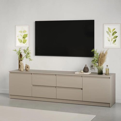 cumpără Comodă TV MebelStar NEO 4S2D 200x43x53 Cashmere (MBS-1012) în Chișinău 