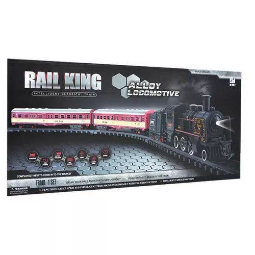 купить Конструктор miscellaneous 12353 Set de joaca tren Rail King cu lumina si sunet 602067 в Кишинёве 