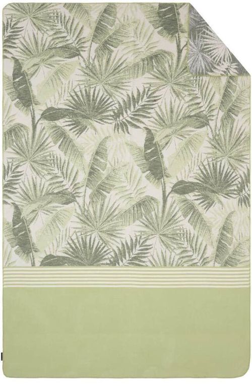 cumpără Textile de casă Ibena 2143/700 Jacquard Baumwolldecke Hawaii mith GOTS Zertifikat Green în Chișinău 