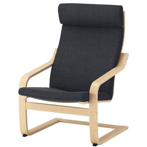 купить Кресло Ikea Poang (Furnir Mesteacăn/Hillared Antracit) в Кишинёве 