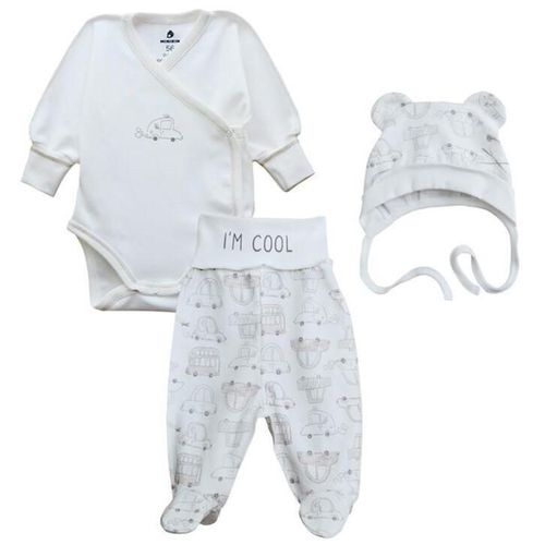 cumpără Haine pentru copii Minikin 231750362 Набор 3 ед CARS 62см milk în Chișinău 