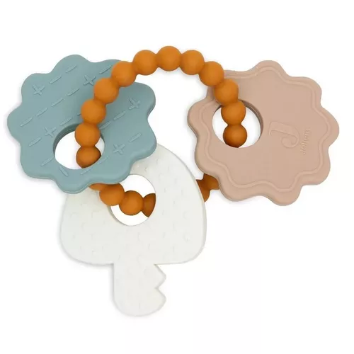 cumpără Iinel dentiție Jollein 101-007-67104 Inel gingival din silicon Lovely Birds Keychain în Chișinău 