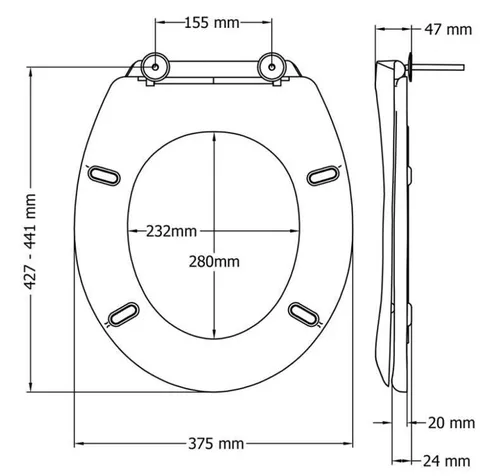 купить Сиденье для унитаза miscellaneous Capac WC Duraplast Bemis Luxor SCQR TF White 11431BST01TF в Кишинёве 