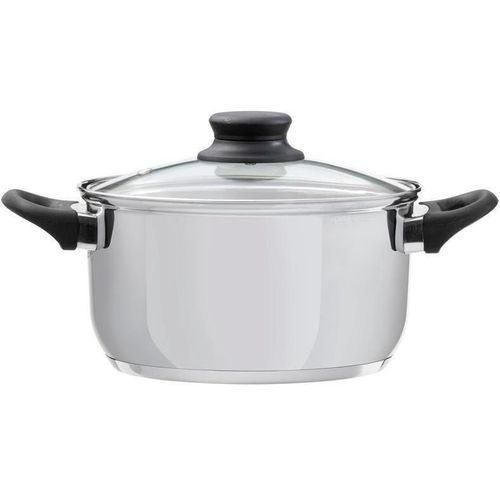 купить Кастрюля Ambition 60839 Domotti, Lima, 22cm, 4.7L Stainless Steel, Tempered Glass в Кишинёве 