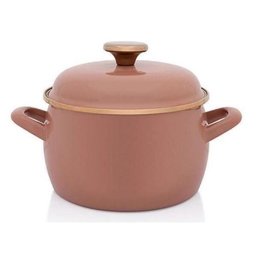 cumpără Cratiță Metalac 57055 Cratita emailata Mocha Mousse 18cm, 3.1L, capac din metal în Chișinău 