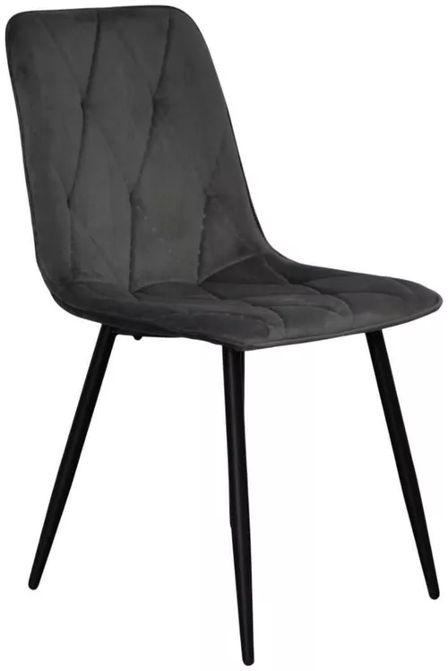 купить Комплект стол и стулья Evelin di Costacurta cтол DT-531R B + 6 стульев YTC-080B Bluvel-14 (Dark grey) в Кишинёве 