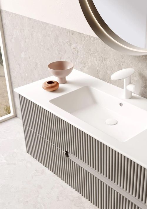 cumpără Dulap pentru lavoar Orka Moonlight 91 Grey în Chișinău 