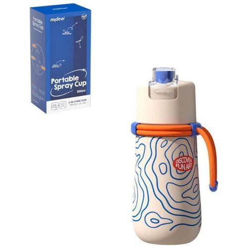 купить Бутылочка для воды Mideer MD6208 Sticluță cu pulverizator Albastru ca cerul в Кишинёве 