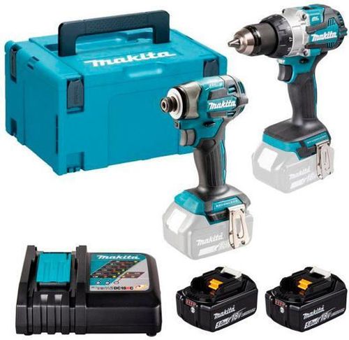 cumpără Set de scule electrice Makita DLX2528TJ (Kombo-Set LXT DHP489+DTD173+DC18RC+BL1850X2) în Chișinău 
