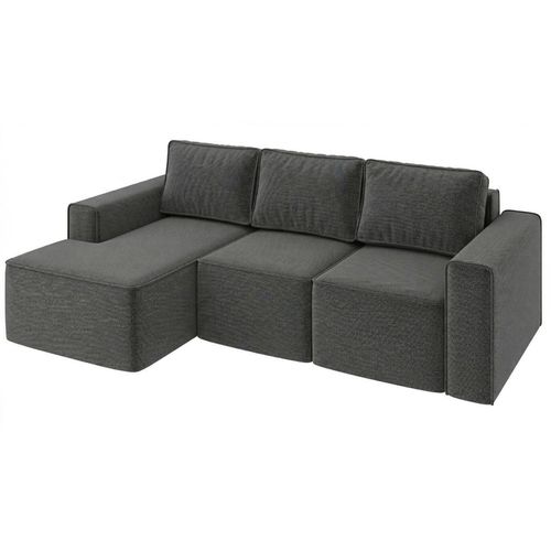 купить Диван Sofyno HUGO canapea de colț extensibilă R (Viva 16 Gri inchis) в Кишинёве 