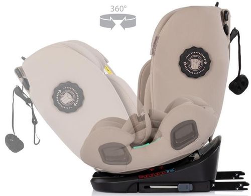 cumpără Scaun auto Chipolino STKTHG02603LA I-Size 40-150cm Isofix 360 Techno iGrow latte în Chișinău 