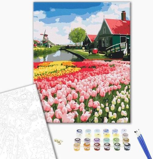 купить Картина по номерам BrushMe BS52716FC 40х50 сm (fără cutie) Provincia olandeză в Кишинёве 