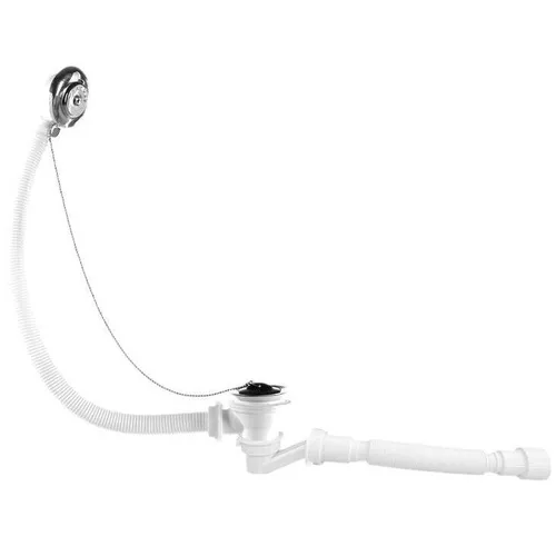 купить Сифон для ванны Metline BTH5 D. 1.1/2" x 50 cu preaplin, cu furtun si cu cap в Кишинёве 