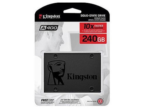 купить 240GB SSD 2.5" Kingston SSDNow A400 SA400S37/240G 240GB, 7mm, Read 500MB/s, Write 350MB/s, SATA III 6.0 Gbps (solid state drive intern SSD/внутрений высокоскоростной накопитель SSD) в Кишинёве 