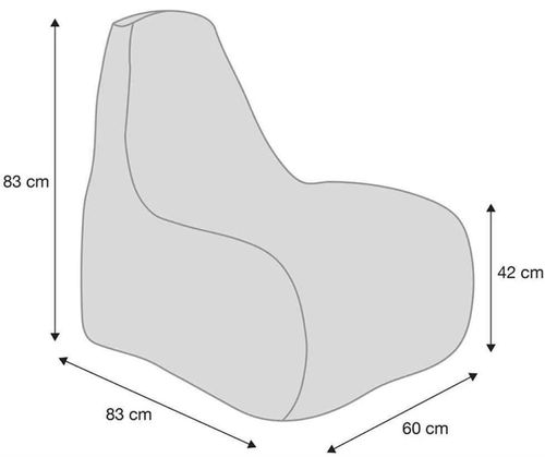 купить Кресло-мешок BeanBag BM5810, Кресло MegaByte из Оксфорда, оранжевый, L в Кишинёве 