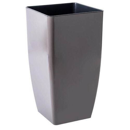 cumpără Ghiveci pentru flori Aleana 115037 Cvadro 22x22x41.5 cm, cappuccino în Chișinău 