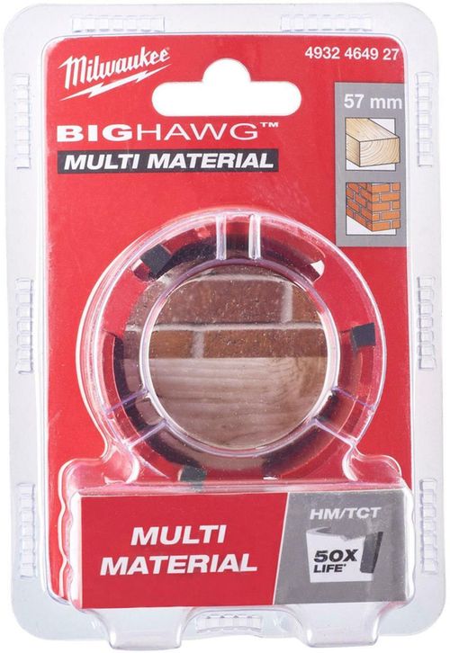 купить Набор головок, бит, насадок Milwaukee 4932464927 Коронка для многоматериалов BIG HAWG 57 мм в Кишинёве 
