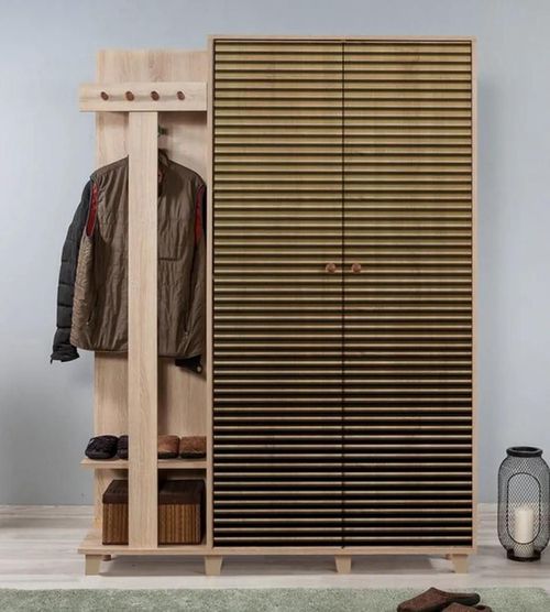 cumpără Mobilă pentru antreu Trendy Garmanto 135-220, Stejar Sonoma, 135x192x36cm (GTR005935) în Chișinău 
