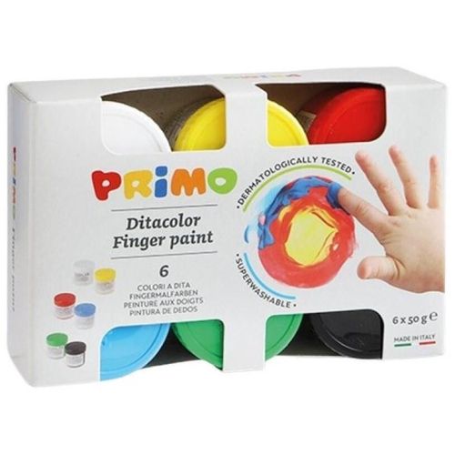 cumpără Set de creație Primo Crafts 226TD50S Vopsea pentru pictura cu degetele 6 culori / 50 ml în Chișinău 