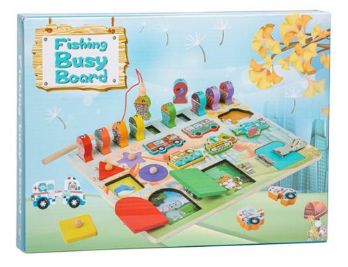 купить Развивающая доска New World 27491 Busyboard Transportul Vesel, 184100 в Кишинёве 