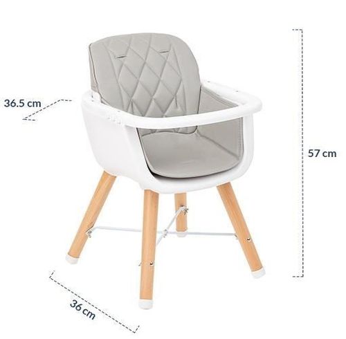 cumpără Scaun de masă Kikka Boo 31004010081 Scaun de masa din lemn 2 in 1 Woody Beige în Chișinău 