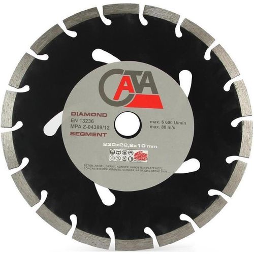 купить Набор головок, бит, насадок MAR-POL M08530C Алмазный диск сегментный 230 x 222 x 10 мм CATA в Кишинёве 