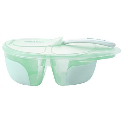 купить Посуда для кормления Kikka Boo 31302040144 Farfurie compartimentata cu lingura Tasty Mint в Кишинёве 