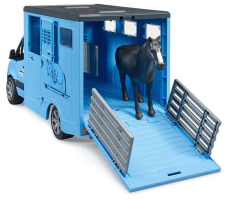 cumpără Mașină Bruder 2674 Sprinter Transportor de animale cu cal, 54306 în Chișinău 