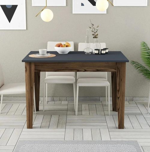 cumpără Masă Trendy Kiev 504-Nuc, Antracit 110x75x72cm în Chișinău 