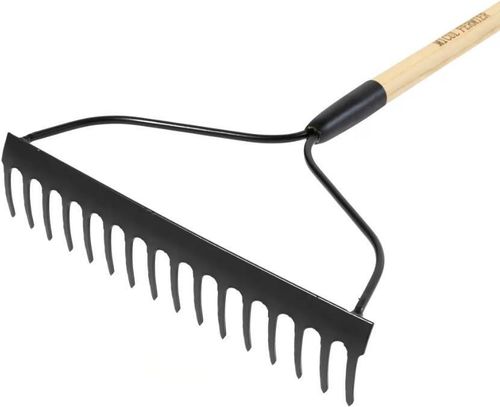 купить Грабли Micul Fermier Грабли 16-зубчатые из металла с деревянной ручкой (GF-2447) в Кишинёве 