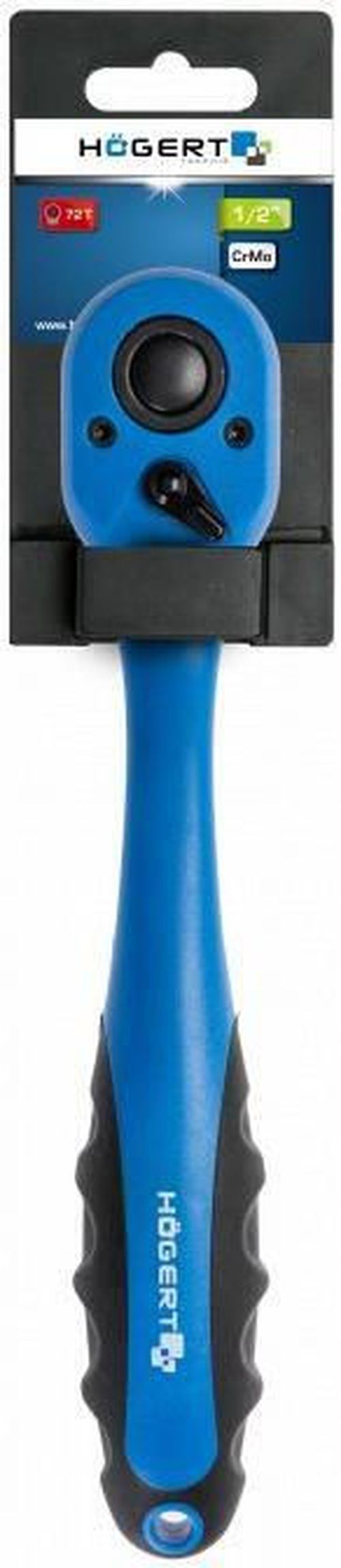 купить Ручной инструмент Hoegert HT1R352 Трещотка 1/2" композитная, 72 зубца в Кишинёве 