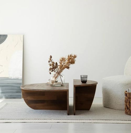 cumpără Măsuţă cafea Trendy Neptun, Nuc, set în Chișinău 