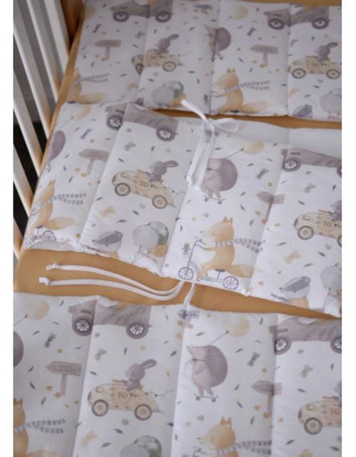 cumpără Protecție laterală pentru pătuț Veres 154.01.14 бампер на 3 стороны зверята на гонках în Chișinău 