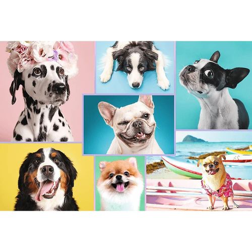 cumpără Puzzle Trefl R25F /47(R25K / 7/18) (26186) 1500 Cute Dogs în Chișinău 