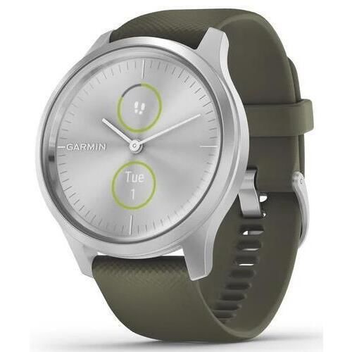 cumpără Fitness-tracker Garmin vivomove Style, S/E EU, Silver, Moss, Silicone în Chișinău 