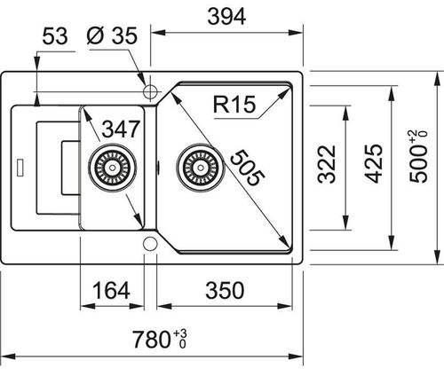 cumpără Chiuvetă bucătărie Franke 114.0687.298 Fragranite UBG 651-78 Matte Black în Chișinău 