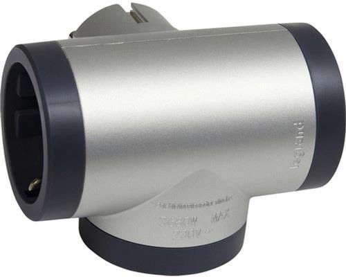 купить Адаптер электрический Legrand 694523 Fisa-Bloc Multipriza 3x2P+T(Lateral/Rotativ),Aluminiu-Gri в Кишинёве 
