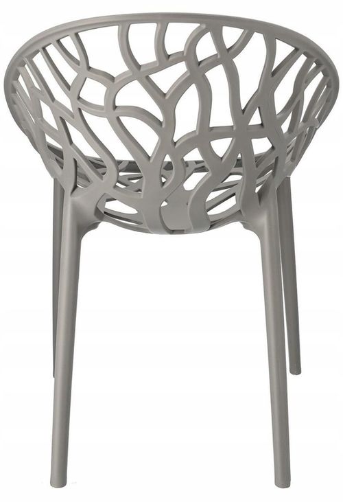 купить Стул Jumi CM-102262 Scaun terasa ALBERO din plastic, Gri в Кишинёве 
