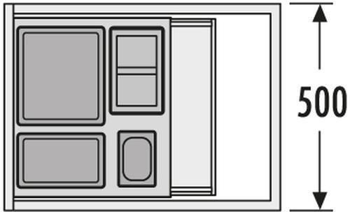 cumpără Coș de gunoi Hailo 3631511 Triple XL 500 în Chișinău 