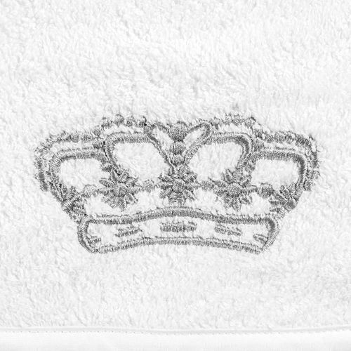 cumpără Accesoriu pentru baie PernaMea Prosop botez 90x90cm Coronita gri în Chișinău 