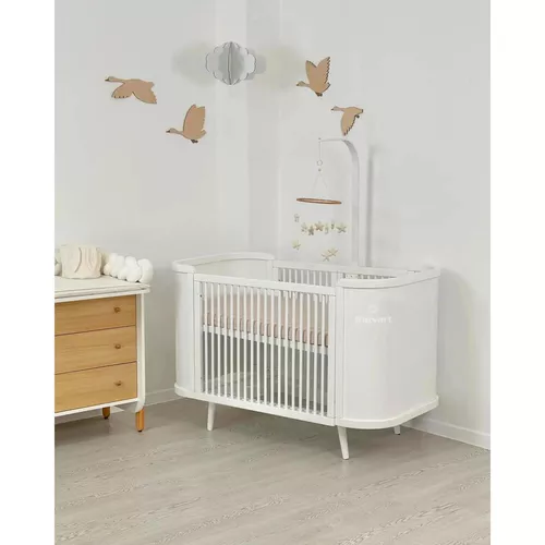 купить Кроватка Ingvart 45884512009 Boho, slim, Alb 70x134cm в Кишинёве 