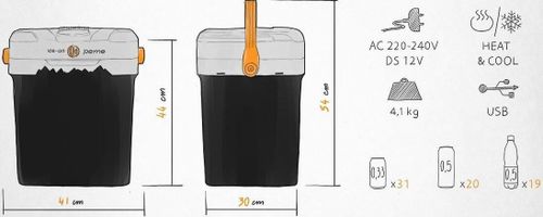 купить Холодильник портативный Peme Ice-on Adventure Orange 27L в Кишинёве 