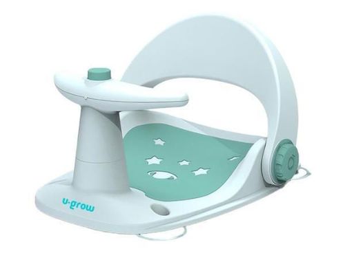 купить Аксессуар для купания U-Grow UGSB-0097-GRN Scaun de baie pentru bebeluși cu ghidon și spătar reglabil, verde в Кишинёве 