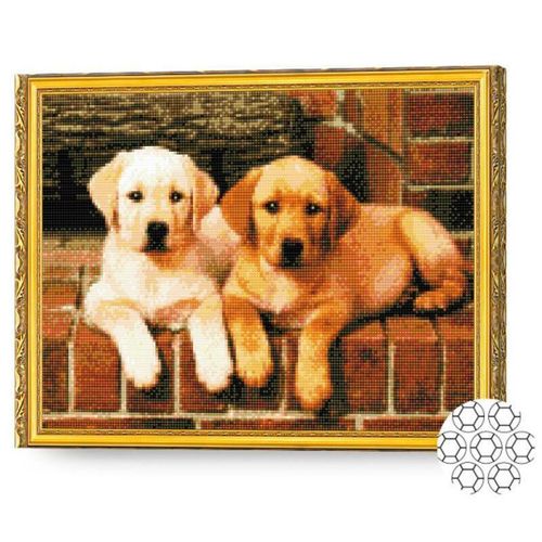 купить Картина по номерам Art Gallery GA75109 Mozaic cu diamante 40x50cm Frati aurii в Кишинёве 