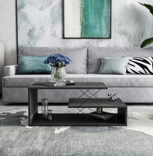 cumpără Măsuţă cafea Trendy Cayenne, Antracit 100x40x50cm în Chișinău 