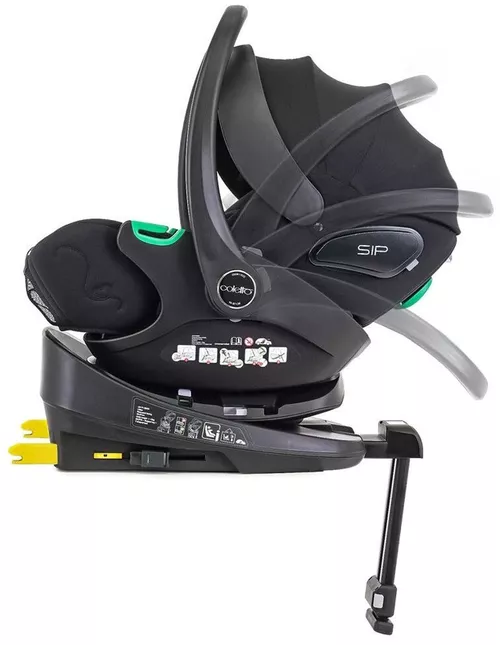 cumpără Scaun auto Coletto Scoica auto 0-13kg (i-Size 40-84cm) Isofix Zoom Black + baza 360 în Chișinău 