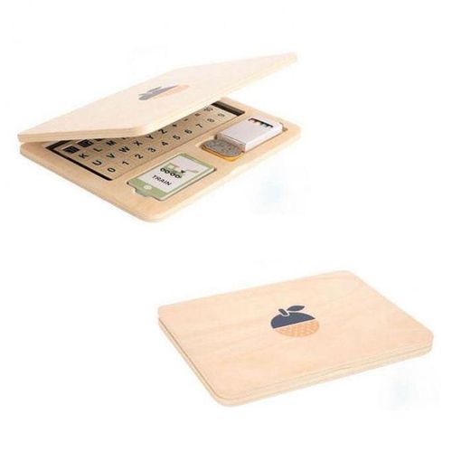 купить Набор для творчества miscellaneous 9816 Laptop din lemn cu Alfabet 57260 в Кишинёве 