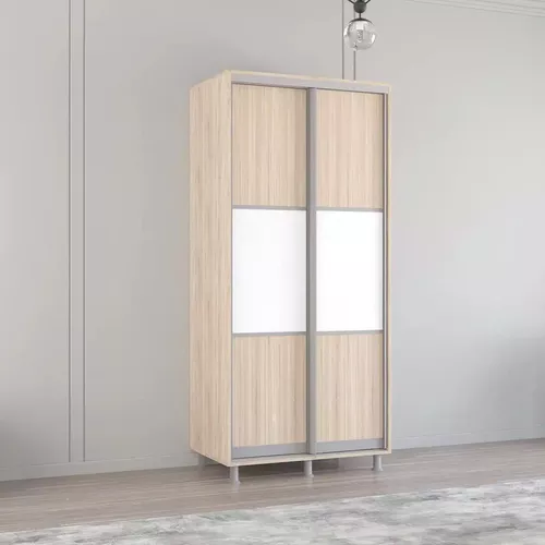 купить Шкаф Mobildor-Lux Горизонтальные раздвижные двери Aron-P из ДСП шириной 1,0–1,8 м (110x60x230H см) Sonoma в Кишинёве 