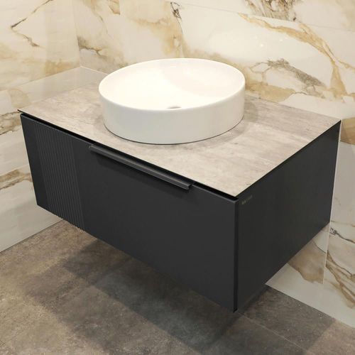 купить Шкаф под умывальник Bayro подвесной Torino 800 под столешницу антрацит мат в Кишинёве 